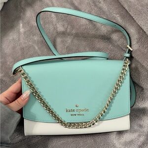 Kate Spade Twal and White Crossbody Bag